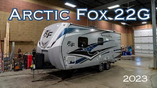 2023 Arctic Fox 22G Pull Behind Camper Walkthrough Niemeyer Trailer Sales [upl. by Gable908]