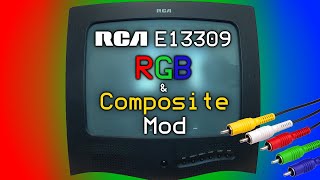 RCA E13309 Consumer TV RGB and Composite Video Mod [upl. by Innor]