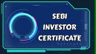 SEBI Investor Certificate Study Material [upl. by Philipa]