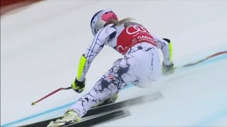 Lindsey Vonn 3rd  Super G  Garmisch Partenkirchen 2016 [upl. by Kattie]