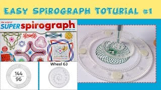 Easy Spirograph tutorial 1  The Original Super Spirograph [upl. by Oibirot987]