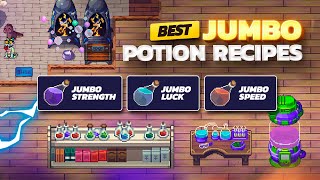 How to craft Jumbo potions recipes in pixels online Speed potion Luck potions strength potion [upl. by Eyma862]