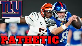 Giants LOSE to the Bengals in Primetime Reaction [upl. by Turoff]