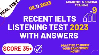 IELTS Listening Practice Test 2023 with Answers  03112023 [upl. by Lacy]