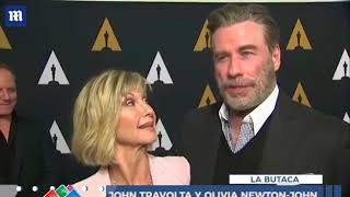 JOHN TRAVOLTA Y OLIVIA NEWTON JOHN CELEBRAN 40 AÑOS DE GREASE [upl. by Amby]