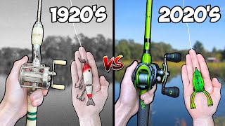 100 Year Old Fishing Gear vs Modern Fishing Gear [upl. by Dagmar484]