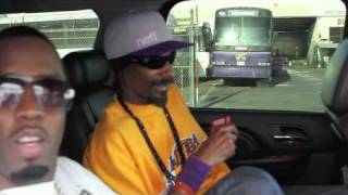 Snoop Dogg and P Diddy Going to the Laker Game [upl. by Beitris]