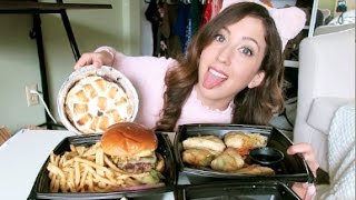 BJs Restaurant MUKBANG Eating Show  MEESH LA [upl. by Orran]