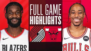 TRAIL BLAZERS at BULLS  FULL GAME HIGHLIGHTS  March 18 2024 [upl. by Let828]