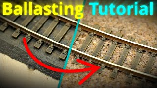 Model Railroad Track Ballasting Tips and Tricks😀 Part 7 [upl. by Aiouqes564]