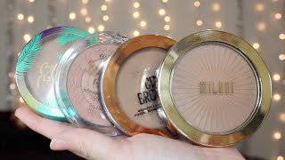 Drugstore Bronzer Reviews Essence Physicans Formula Milani and Maybelline [upl. by Atsok417]