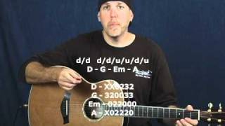 Learn guitar strumming timing amp rhythm instructional lessons DVD course preview [upl. by Davies]