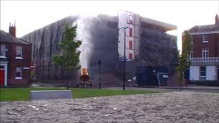 Wakefield Council  Rishworth St car park demolition alternative angle [upl. by Wallace]