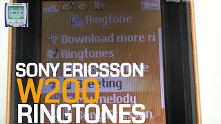 Sony Ericsson W200  17 Mobile Phone Ringtones from 2007 [upl. by Meunier652]