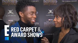 quotBlack Panthersquot Chadwick Boseman Reveals quotOne of His Valentinesquot  E Red Carpet amp Award Shows [upl. by Hairehcaz]