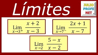 LÍMITES ALGEBRAICOS  Ejercicio 8 [upl. by Anett56]