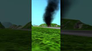 Crashing Plane into Vehicle  turbopropflightsimulator flightsimulator shorts [upl. by Blisse]