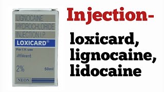 Injection loxicardlignocainelidocaine uses amp dose sideeffects lignocaine arrhythmia medical [upl. by Wachtel386]