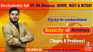 Basicity of Amines  Tricks amp Techniques  IIT Jee Mains Advance  AIIMS  NEET  BITSAT and REE [upl. by Hakim]