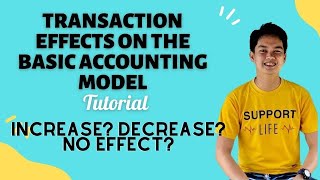 Transaction Effects on the Basic Accounting Model Tutorial TIPS SA PAGANALYZE [upl. by Atyekram]