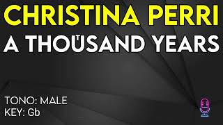 Christina Perri  A Thousand Years  Karaoke Instrumental  Male [upl. by Demakis830]