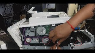 hp color laserjet mfp m277dw fuser change fuser film and lower PART 1 [upl. by Damha]