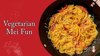 Vegetarian Singapore Noodles Mei Fun [upl. by Eivets770]