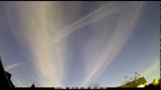 Chemtrails TimeLapse Charlotte NC 1914 2x [upl. by Charleen4]