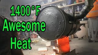 Awesome Homemade Waste Oil Stove  Free Heat  RED HOT Build 5 [upl. by Dracir735]