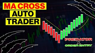 Moving Average Crossover Trading Bot  NinjaTrader  Predator X Order Entry [upl. by Scheer53]