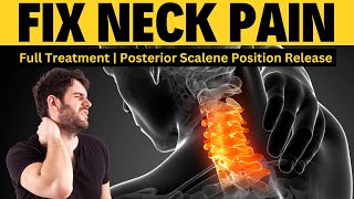 Neck pain amp Tension relief Exercise Posterior Scalene Position Release [upl. by Asin]