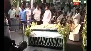 Mahasweta Devi no more body kept at Rabindra Sadan cremation today [upl. by Llewoh470]