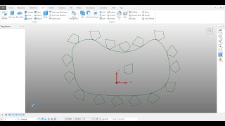 Powershape 2023   wireframe pattern [upl. by Franni]