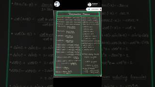 Formulas inter trigonometry shorts formulas trending ap flute bgm study sri chaitanya 10 [upl. by Cohligan]