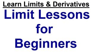 Limits Lessons for Beginners  Learn Limits and Derivatives  2 [upl. by Kayle]