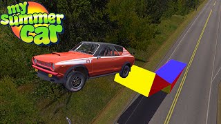 STUNT RAMPS ON STREET AND RALLY  My Summer Car 197 Mod  Radex [upl. by Yengac]