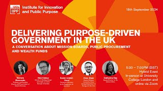 Delivering purposedriven government in the UK [upl. by Snapp]