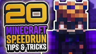 20 MINECRAFT SPEEDRUNNING TIPS FOR ANY PLAYER [upl. by Bald650]