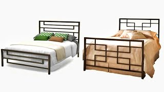 50 Modern Metal Bed Design Ideas 2021  Metal Furniture Ideas [upl. by Ikkir931]