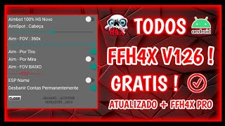 😱SAIU😱 MOD MENU FFH4X V126 CRACKED FF 1103X 100ANTBLACKLIST  ANTIBAN [upl. by Nilyad]