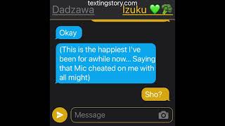 Aizawa x Deku texting story episode one [upl. by Orhtej]