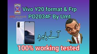 VIVO Y20 PD2034F Format amp FRP Bypass By UMT [upl. by Auqenat]