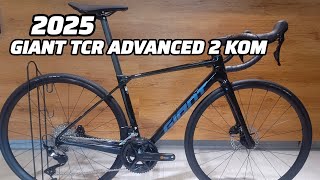 2025 GIANT TCR ADVANCED 2 KOM XS CARBON BLACK  WEIGHT [upl. by Siul]