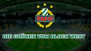 RAPID WIEN FANS  Die Grünen vom Block West Lyrics Chant [upl. by Elok]