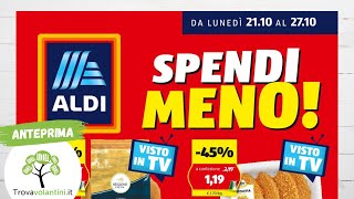 VOLANTINO ALDI dal 21 al 27 ottobre 2024 volantino [upl. by Ainyt]