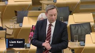 MSP Liam Kerr speaking in Parliament about Aberdeenshires Foundation Apprenticeships Feb 2024 [upl. by Allsun]