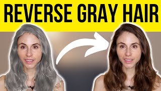 CAN YOU REVERSE GRAY HAIR 🤔 Dermatologist DrDrayzday [upl. by Enilrek]