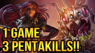 3 Pentakills in 1 Game [upl. by Otte]