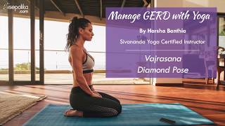 Diamond Pose Yoga Vajrasana  Sepalika India [upl. by Atenek]