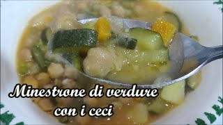 Minestrone di verdure con i ceci [upl. by Krys]